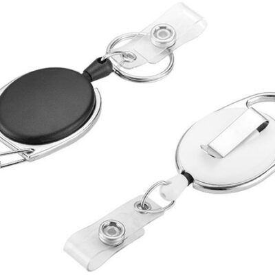20 stuks Badgehouder met Clip & Trekkoord